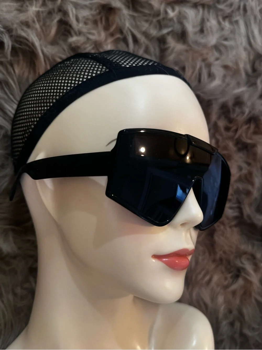 Futuristic shield sunglasses